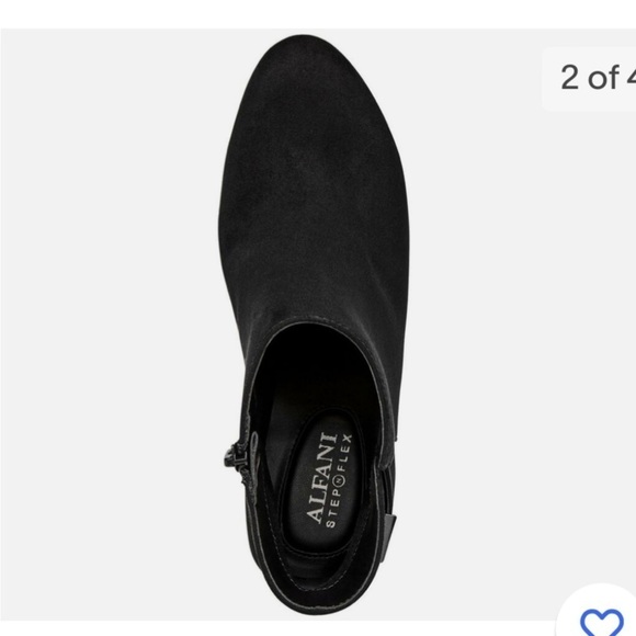 Alfani Womens Step 'N Flex Faust Booties Suede Almond Toe Ankle Fashion Boots - Picture 2 of 12